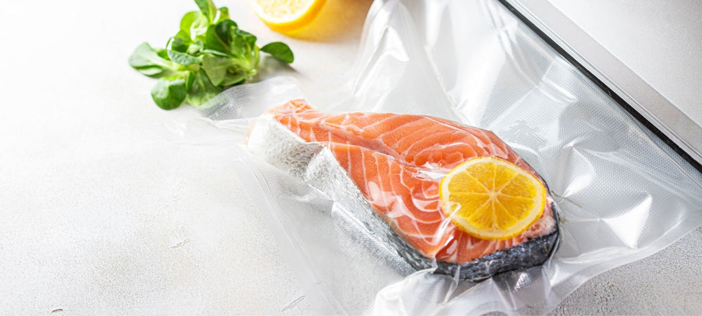 Pesce confezionato sottovuoto in sacchetto