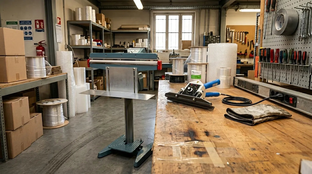 Termosigillatrici in un laboratorio professionale