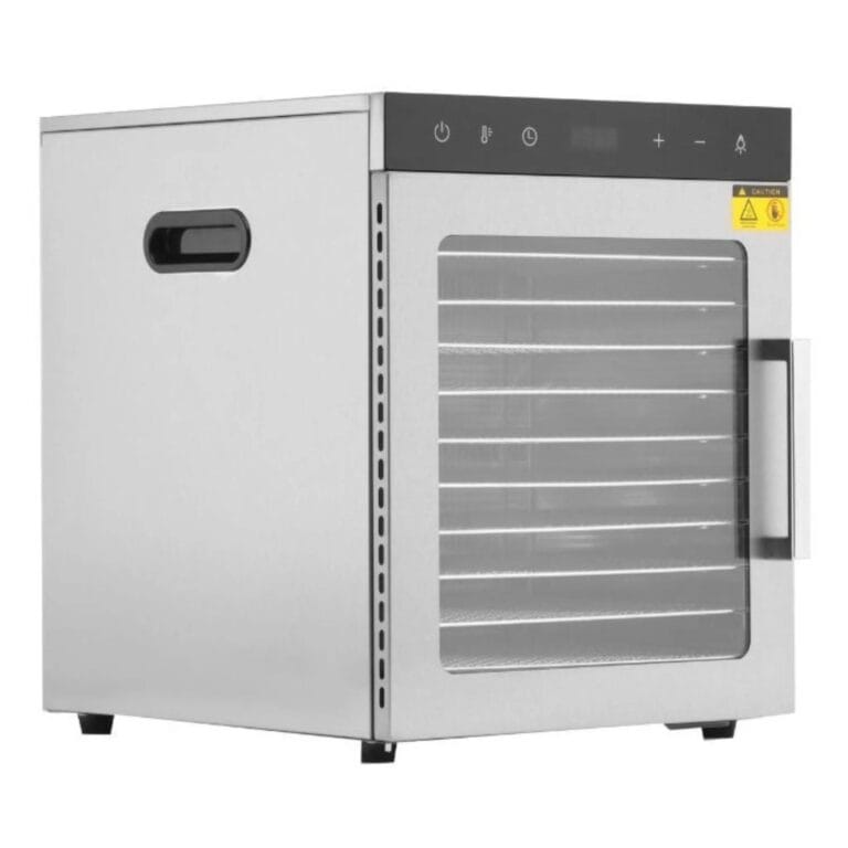 Essiccatore alimentare in acciaio inox - 10 vassoi (800W / 30 a 90°C)
