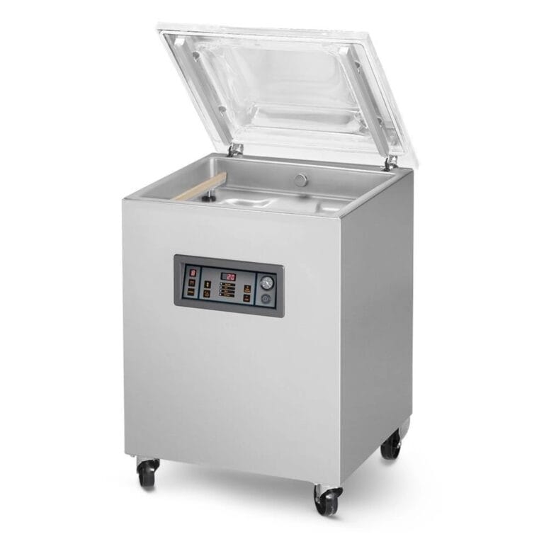 Macchina confezionatrice sottovuoto industriale a campana (2 barre da 52cm / 2400 a 3500W)