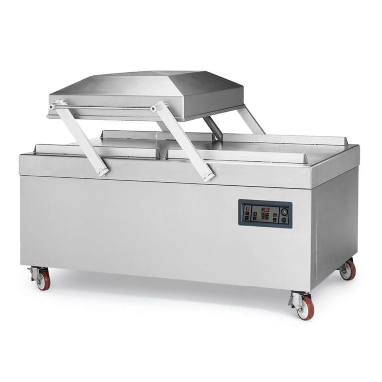 Macchina confezionatrice sottovuoto industriale a campana (2 barre da 84cm / 7000 a 9000W)