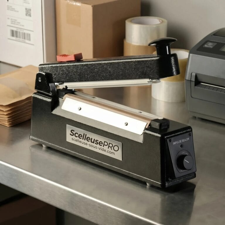 Sigillatrice manuale per sacchetti di plastica - Impulso (da 200 mm a 500 mm)