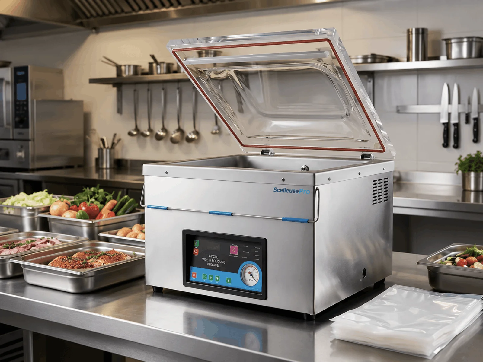 Gamma di macchine sottovuoto professionali a campana