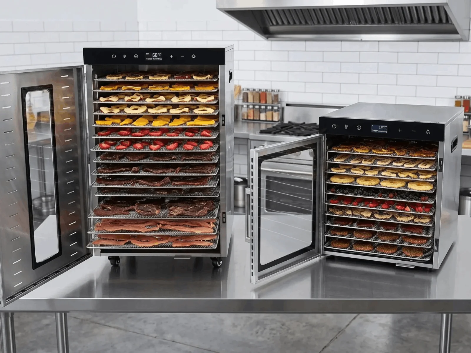Gamma di essiccatori alimentari professionali
