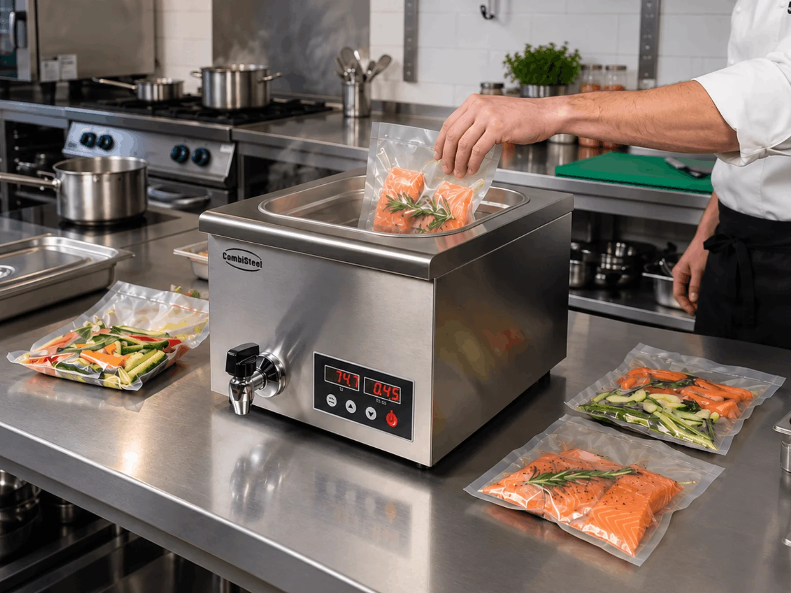 Gamma di termocircolatori professionali per cottura sous-vide